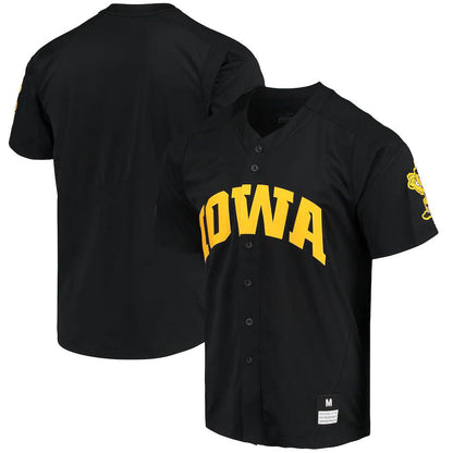 I.Hawkeyes  Replica Vapor Elite Full-Button Baseball Jersey Black Stitched American College Jerseys - Main View