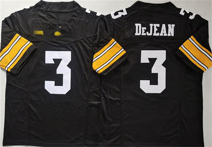 I.Hawkeyes #3 Cooper DeJean Black F.U.S.E. Stitched American College Jerseys - Main View