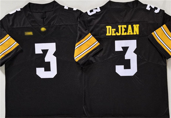 I.Hawkeyes #3 Cooper DeJean Black Stitched American College Jerseys - Main View