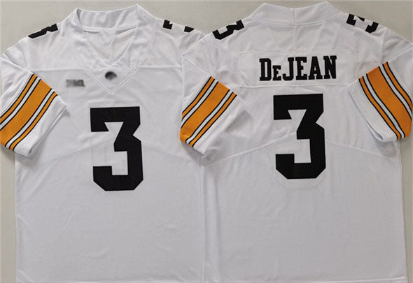 I.Hawkeyes #3 Cooper DeJean White Stitched American College Jerseys - Main View