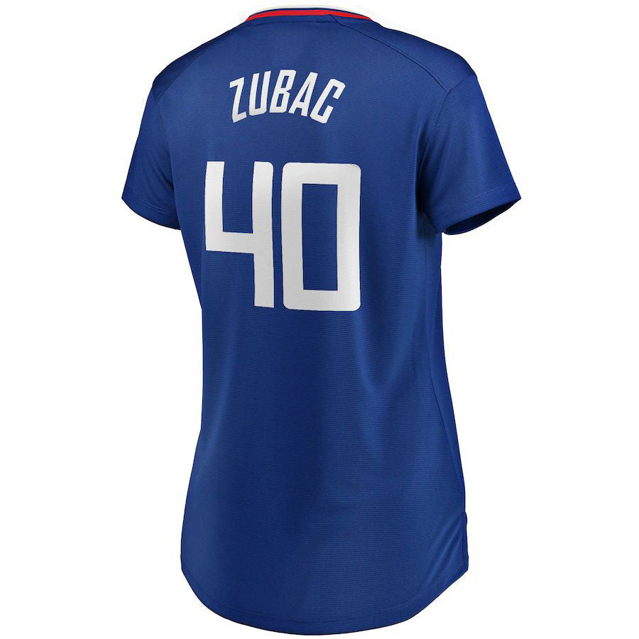 LA.Clippers #40 Ivica Zubac Fanatics Branded Fast Break Player Jersey Icon Edition Royal Stitched American Basketball Jersey - Main View