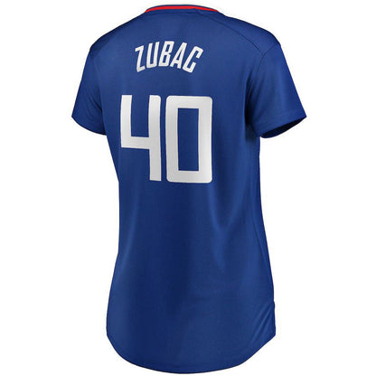 LA.Clippers #40 Ivica Zubac Fanatics Branded Fast Break Player Jersey Icon Edition Royal Stitched American Basketball Jersey - Main View