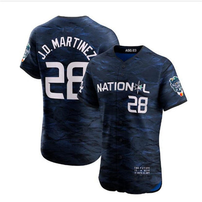 #28 J.D. Martinez National League 2023 All-Star Game Vapor Premier Elite Player Jersey - Royal Baseball Jerseys - Main View