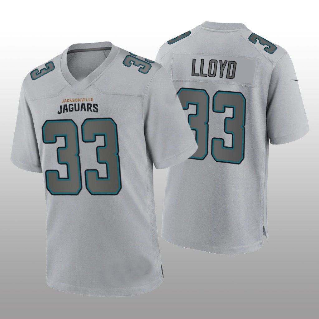 J.Jaguars #33 Devin Lloyd Gray Atmosphere Game Jersey Stitched American Football Jerseys - Main View