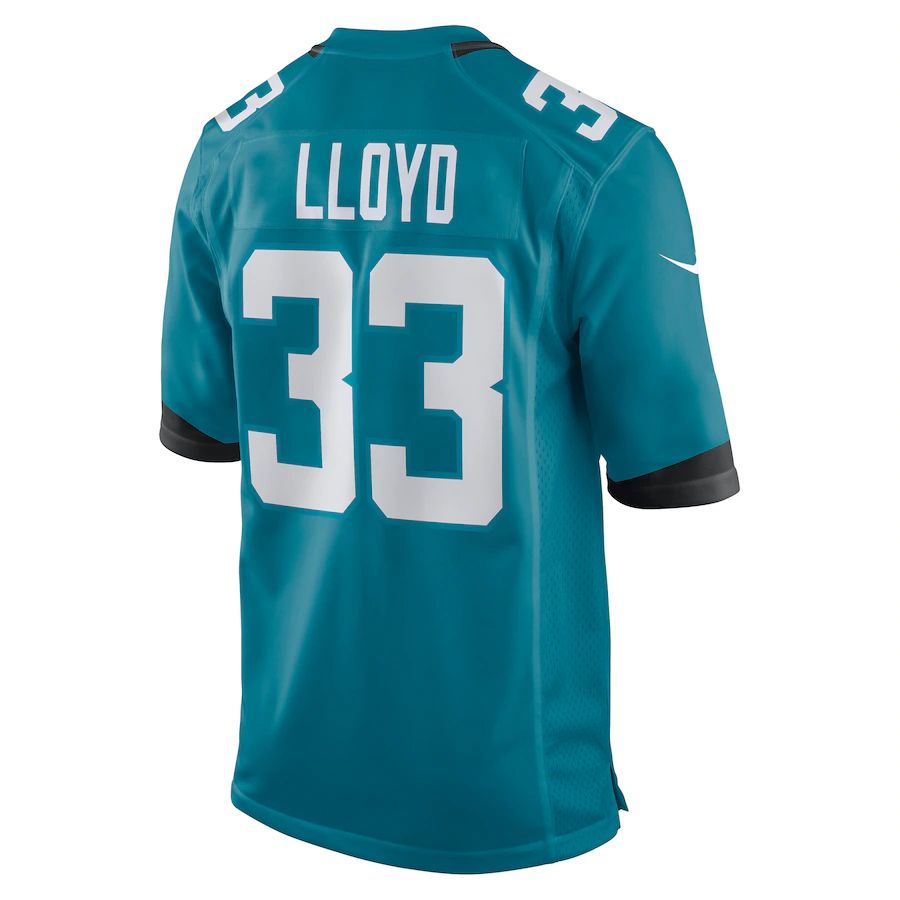 J.Jaguars #33 Devin Lloyd Teal 2022 Draft First Round Pick Game Jersey Stitched American Football Jerseys - Main View