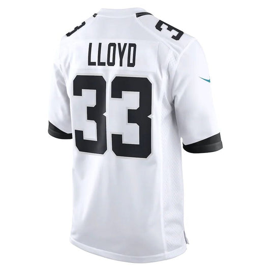 J.Jaguars #33 Devin Lloyd White Away Game Player Jersey Stitched American Football Jerseys - Main View