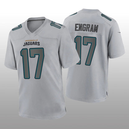 J.Jaguars #17 Evan Engram Gray Atmosphere Game Jersey Stitched American Football Jerseys - Main View