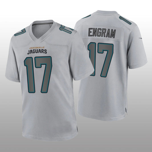 J.Jaguars #17 Evan Engram Gray Atmosphere Game Jersey Stitched American Football Jerseys - Main View