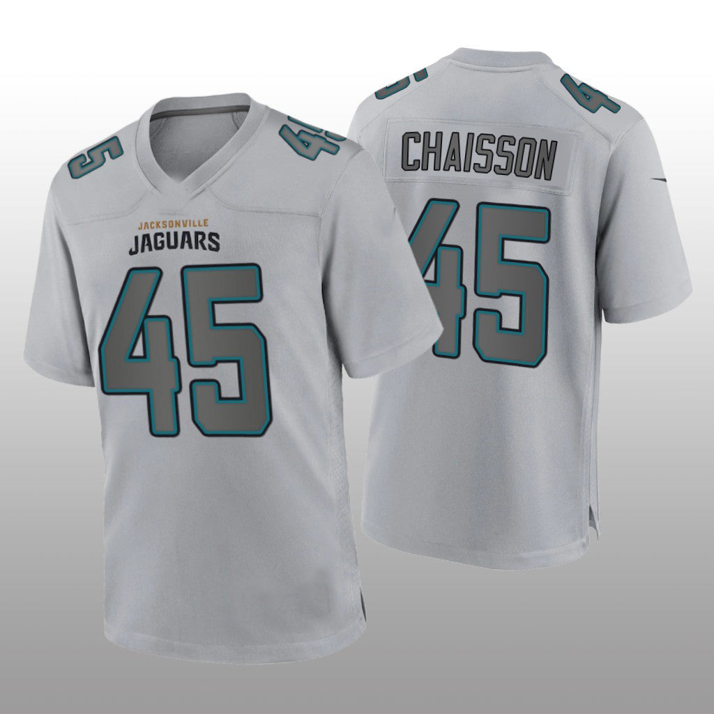 J.Jaguars #45 K'Lavon Chaisson Gray Atmosphere Game Jersey Stitched American Football Jerseys - Main View