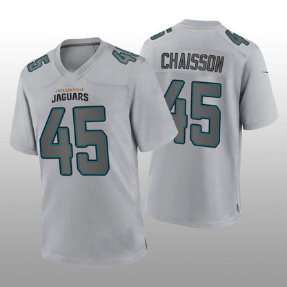 J.Jaguars #45 K'Lavon Chaisson Gray Atmosphere Game Jersey Stitched American Football Jerseys - Main View