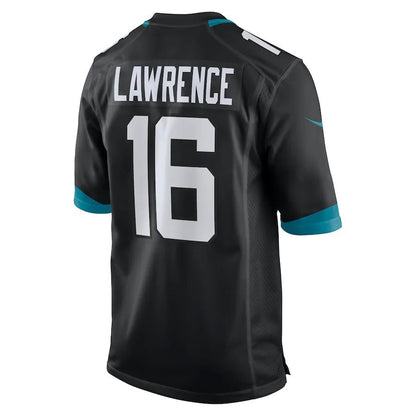 J.Jaguars #16 Trevor Lawrence Black Alternate Game Jersey Stitched American Football Jerseys - Main View