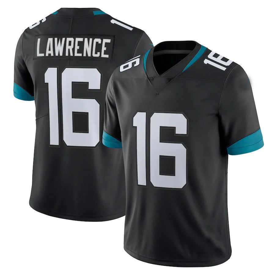 J.Jaguars #16 Trevor Lawrence Black Alternate Vapor Limited Jersey Stitched American Football Jerseys - Main View