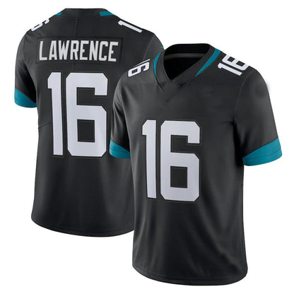 J.Jaguars #16 Trevor Lawrence Black Alternate Vapor Limited Jersey Stitched American Football Jerseys - Main View