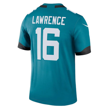 J.Jaguars #16 Trevor Lawrence Teal Legend Jersey Stitched American Football Jerseys - Main View