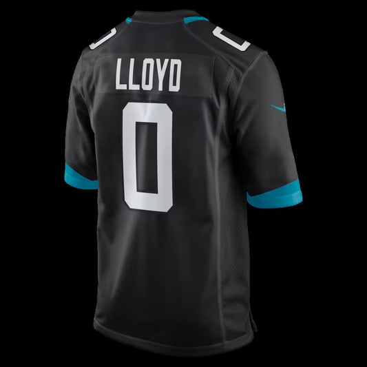 J.Jaguars #0 Devin Lloyd Black Alternate Game American Football Jersey - Main View