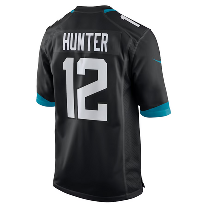 J.Jaguars #12 Travis Hunter Black 2025 Draft First Round Pick Alternate Game Player Stitched American Football Jerseys - Main View