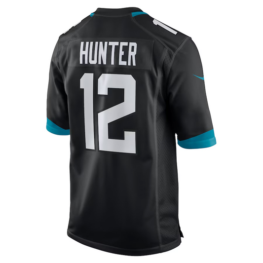 J.Jaguars #12 Travis Hunter Black 2025 Draft First Round Pick Alternate Game Player Stitched American Football Jerseys - Main View