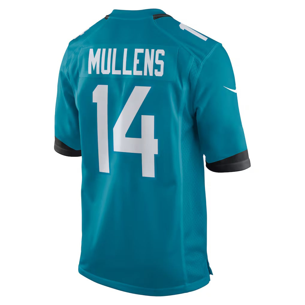 J.Jaguars #14 Nick Mullens Teal Team Game American Football Jersey - Main View