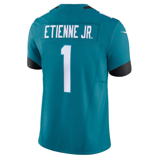 J.Jaguars #1 Travis Etienne Teal Vapor F.U.S.E. Limited Stitched American Football Jerseys - Main View