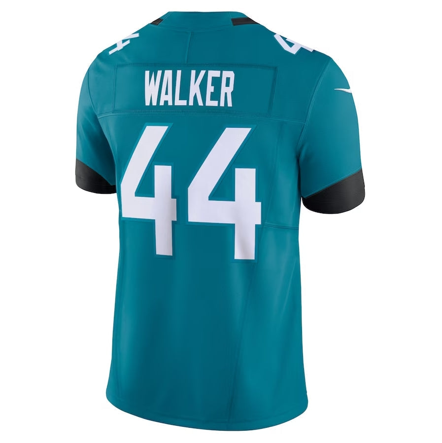 J.Jaguars #44 Travon Walker Teal Vapor F.U.S.E. Limited Stitched American Football Jerseys - Main View