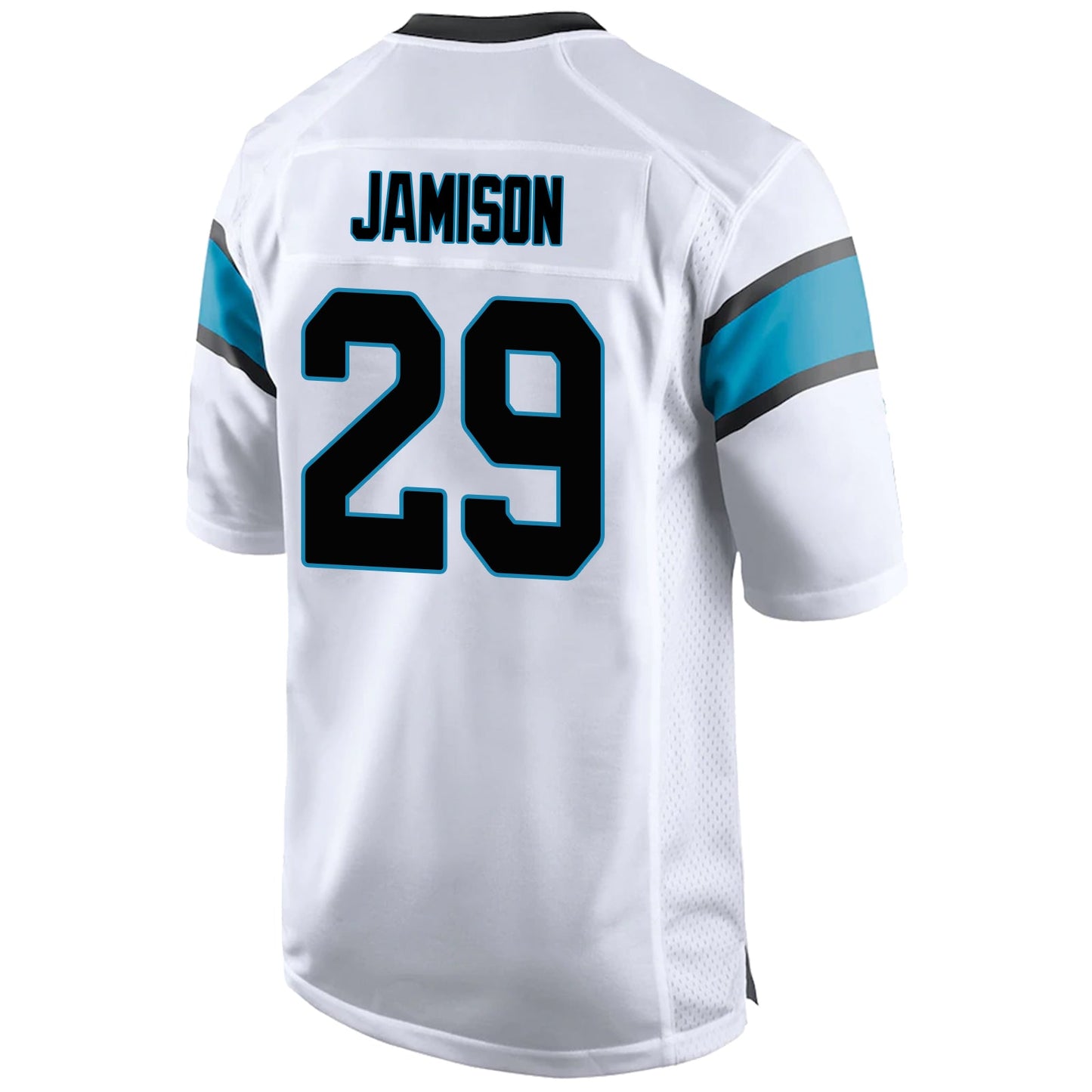 C.Panthers #29 D'Shawn Jamison  white Team Game Jersey Football Stitched Jersey - Main View