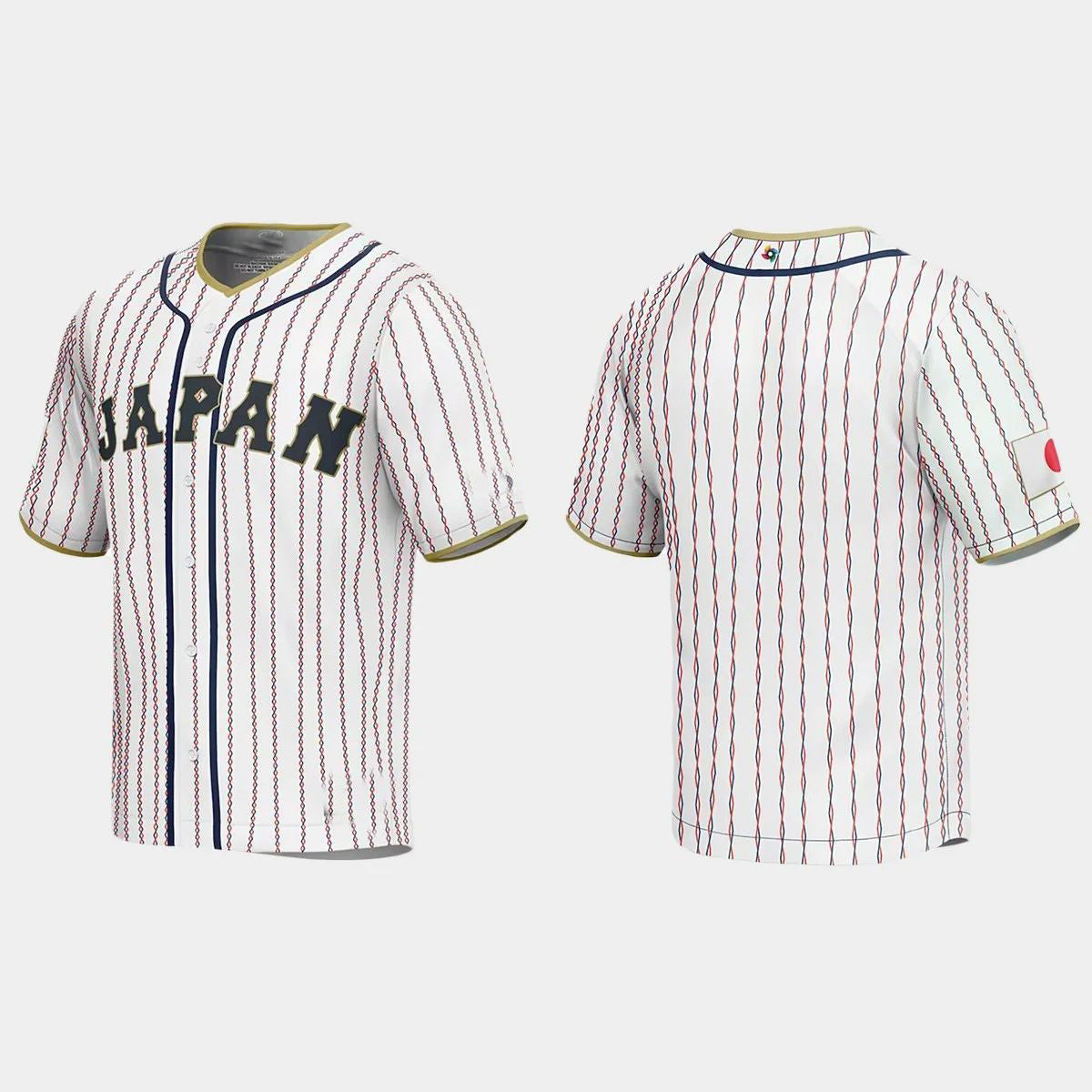 JAPAN BASEBALL 2023 WORLD BASEBALL CLASSIC JERSEY ¨C WHITE Stitches Baseball Jerseys - Main View