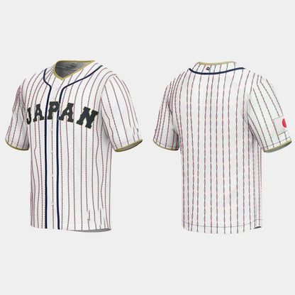 JAPAN BASEBALL 2023 WORLD BASEBALL CLASSIC JERSEY ¨C WHITE Stitches Baseball Jerseys - Main View