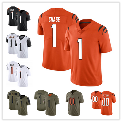 Men's #1 Ja'Marr Chase C.Bengal Limited Stitched Jerseys Football - Main View