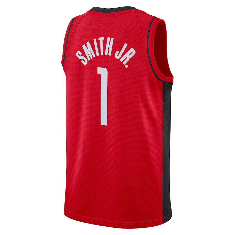 H.Rockets #1 Jabari Smith Jr. Unisex 2022 Draft First Round Pick Swingman Jersey Icon Edition Red Stitched American Basketball Jersey - Main View