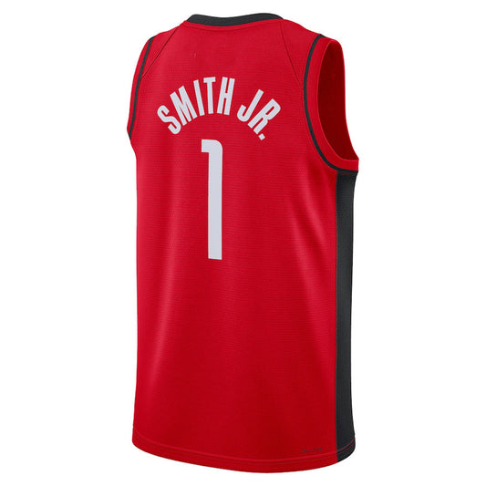 H.Rockets #1 Jabari Smith Jr. Unisex 2022 Draft First Round Pick Swingman Jersey Icon Edition Red Stitched American Basketball Jersey - Main View