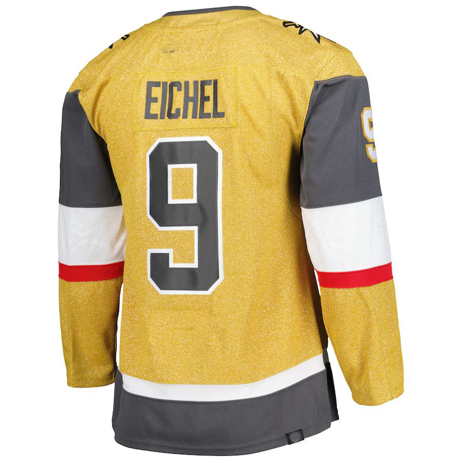 V.Golden Knights #9 Jack Eichel Primegreen Authentic Pro Alternate Player Jersey  Gold Stitched American Hockey Jerseys - Main View