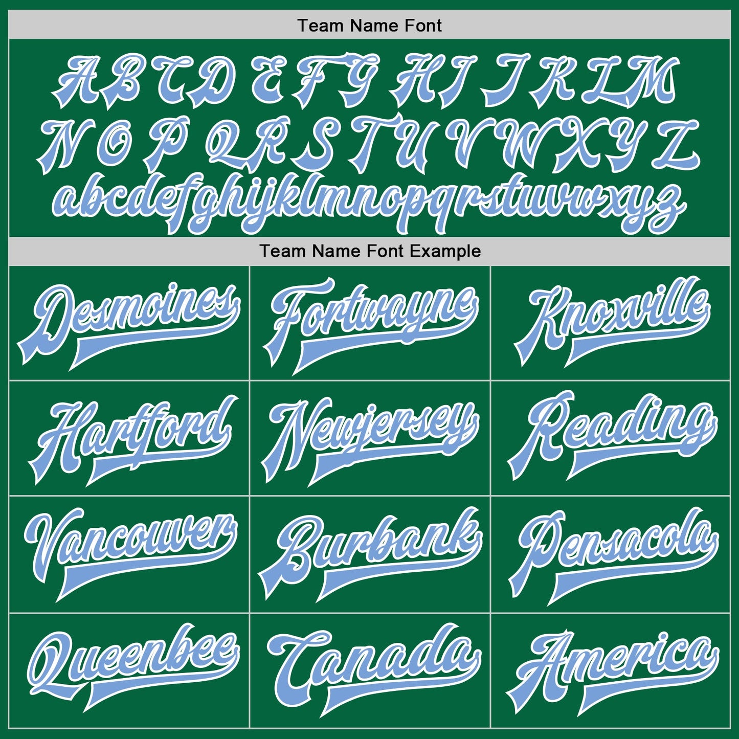 Custom Kelly Green Light Blue-White Bomber Full-Snap Varsity Letterman Two Tone Jacket view 6