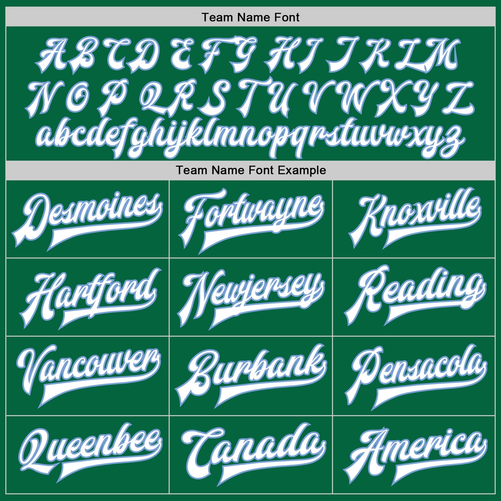 Custom Kelly Green White-Light Blue Bomber Full-Snap Varsity Letterman Jacket view 6