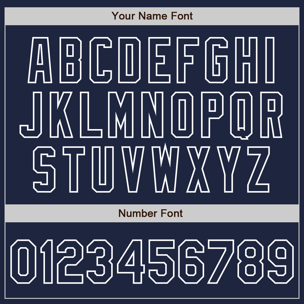 Custom Navy Navy-White Bomber Full-Snap Varsity Letterman Jacket view 7