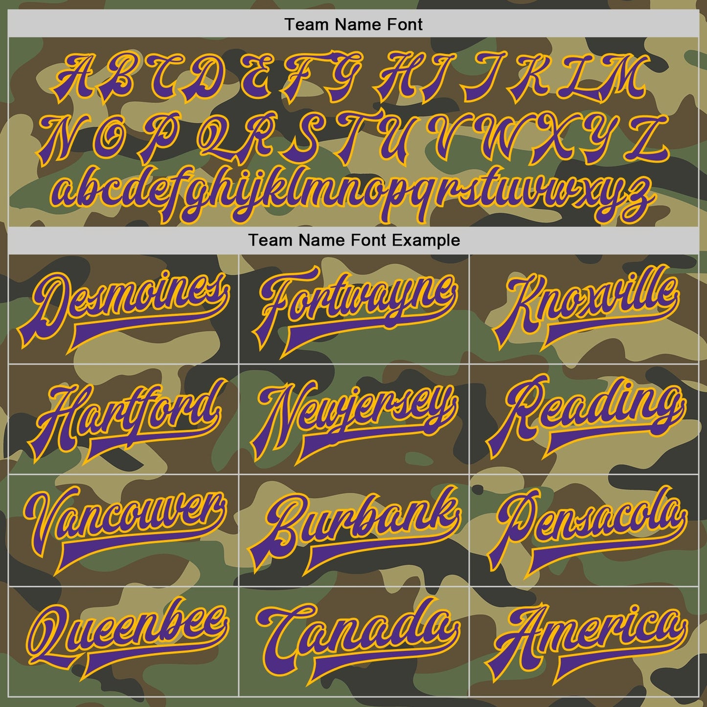 Custom Camo Purple-Gold Bomber Full-Snap Varsity Letterman Salute To Service Jacket view 6