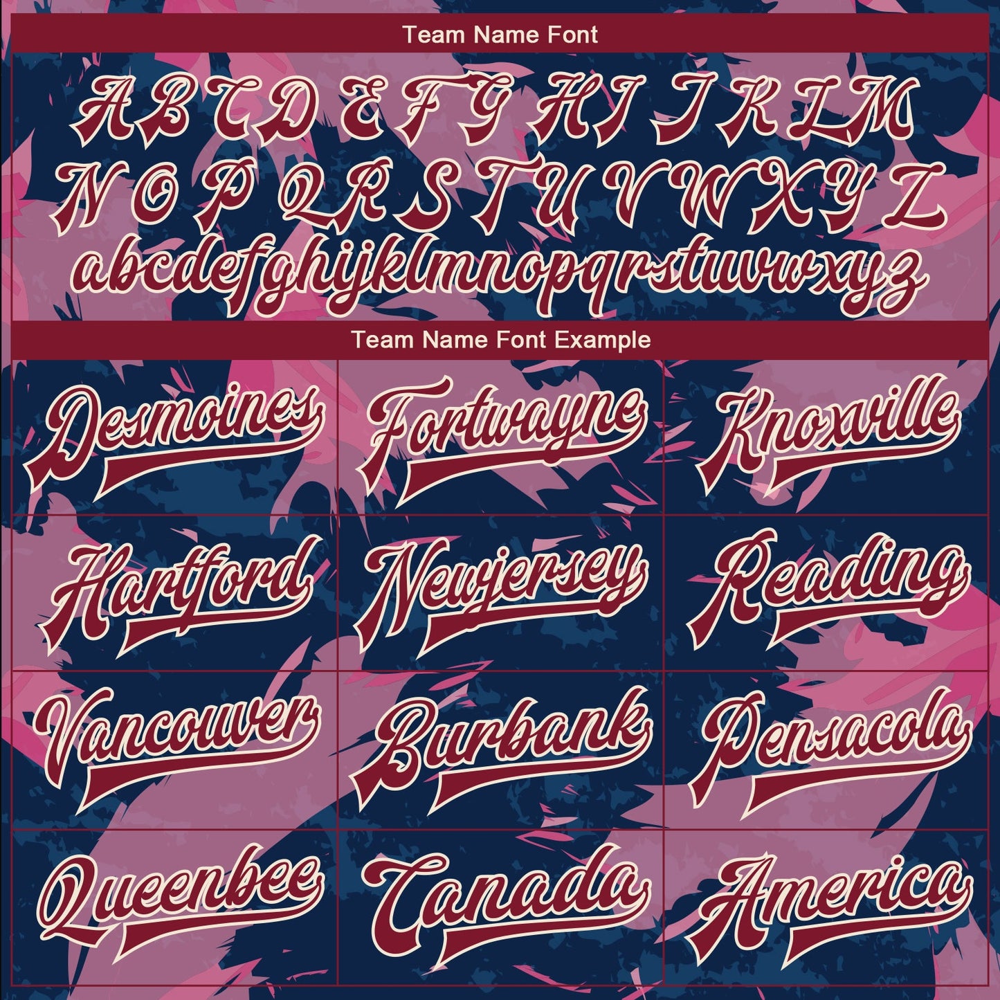 Custom Pink Maroon Cream-Navy 3D Pattern Design Bomber Full-Snap Varsity Letterman Jacket view 6
