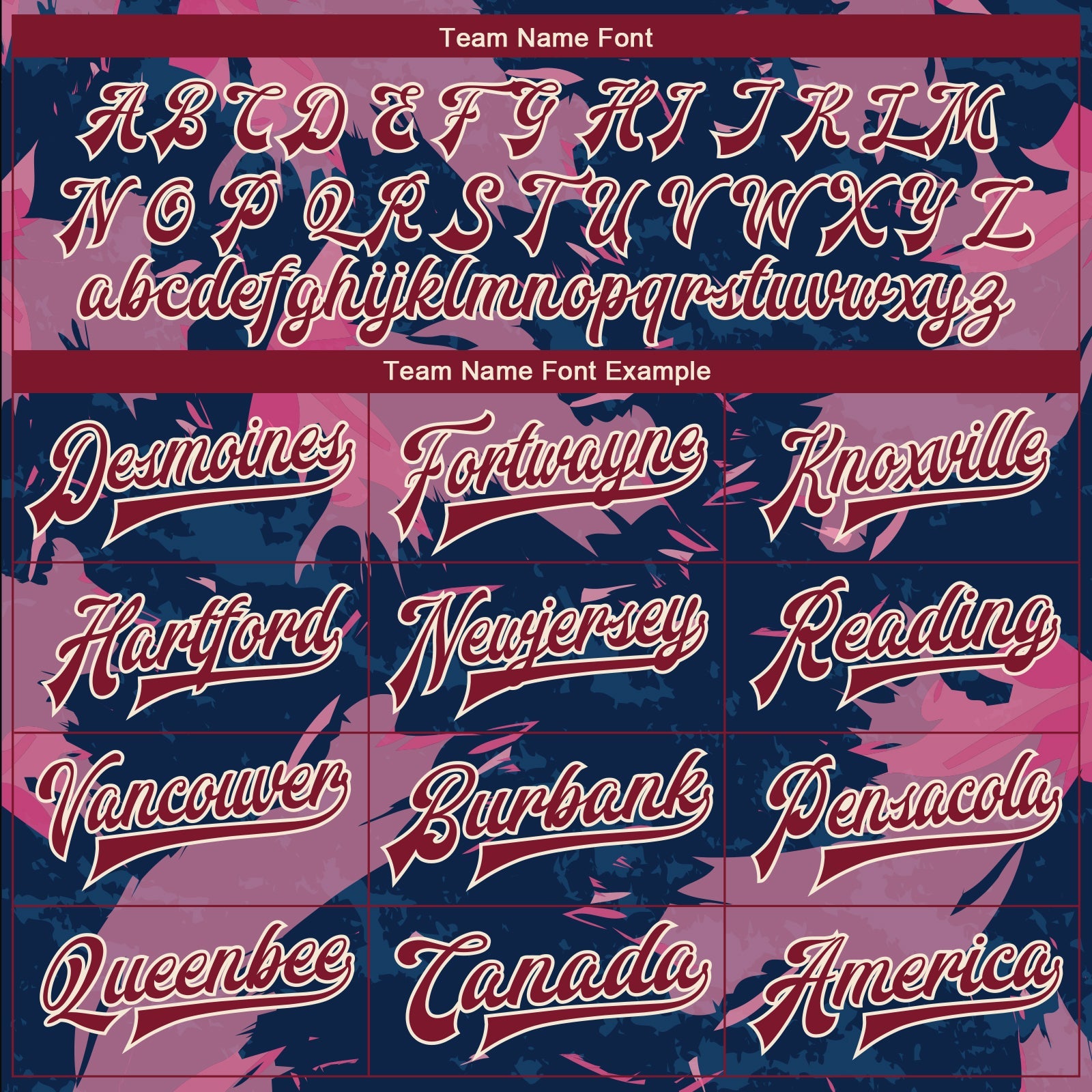 Custom Pink Maroon Cream-Navy 3D Pattern Design Bomber Full-Snap Varsity Letterman Jacket view 6