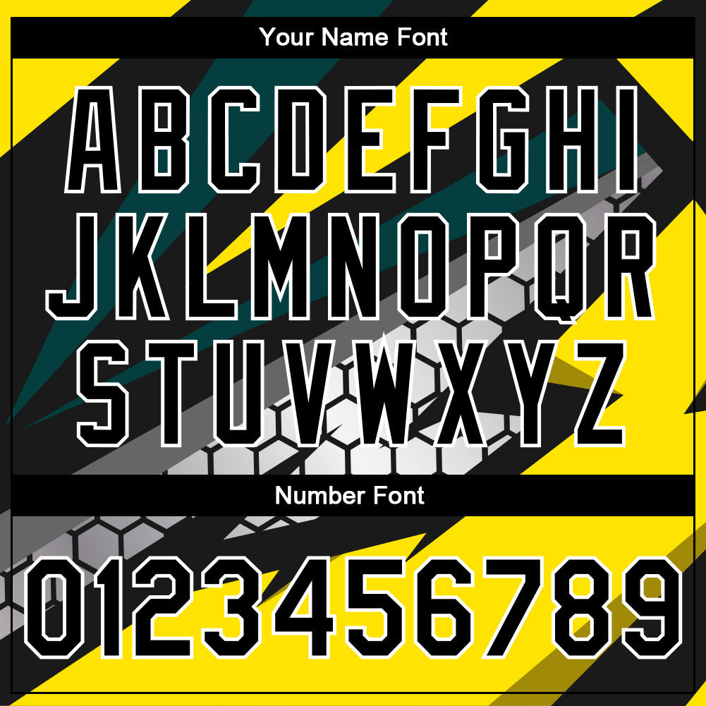 Custom Gold Black-Old Gold 3D Pattern Design Bomber Full-Snap Varsity Letterman Jacket view 7