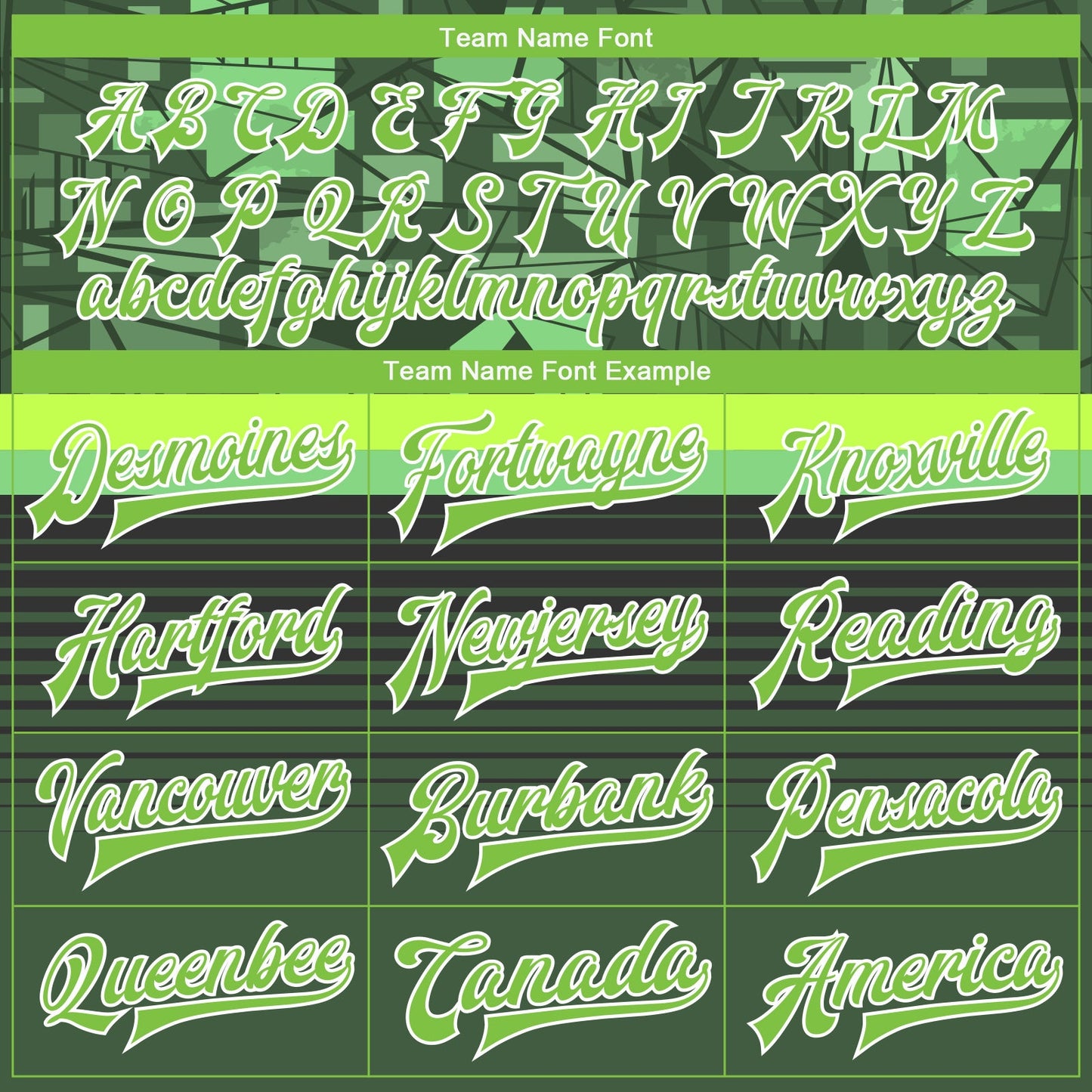 Custom Green Neon Green-White 3D Pattern Design Bomber Full-Snap Varsity Letterman Jacket view 6