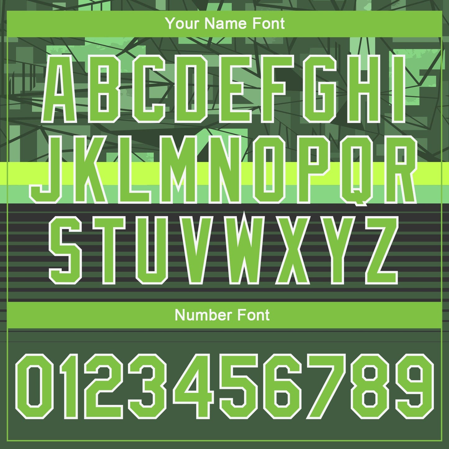 Custom Green Neon Green-White 3D Pattern Design Bomber Full-Snap Varsity Letterman Jacket view 7