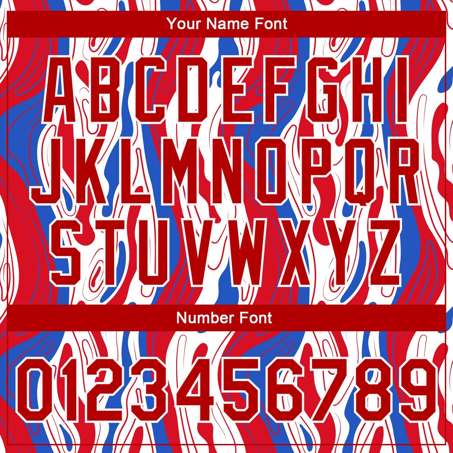 Custom Figure Red-Royal 3D Pattern Design Bomber Full-Snap Varsity Letterman Jacket view 7