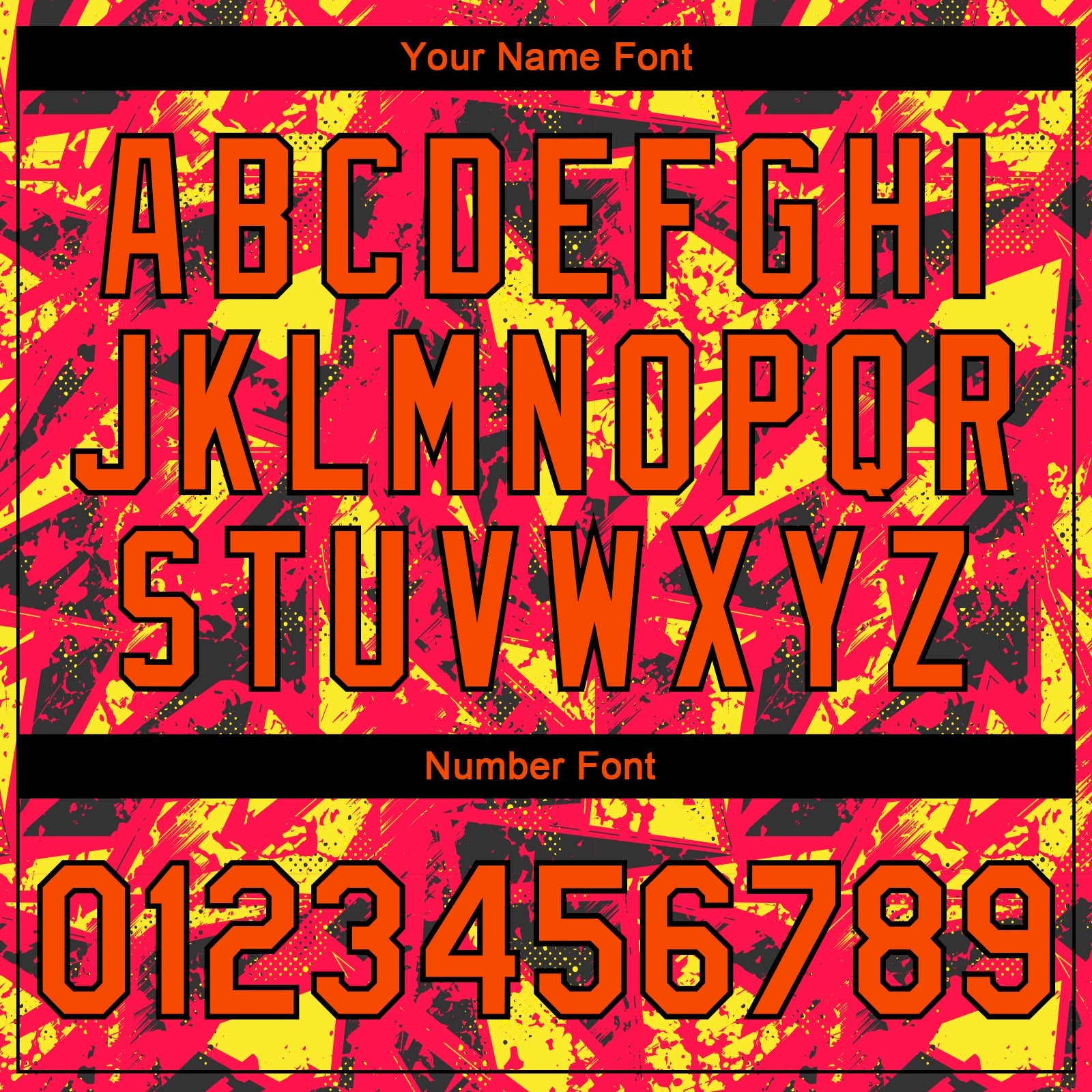 Custom Red Orange Gold-Black 3D Pattern Design Bomber Full-Snap Varsity Letterman Jacket view 7