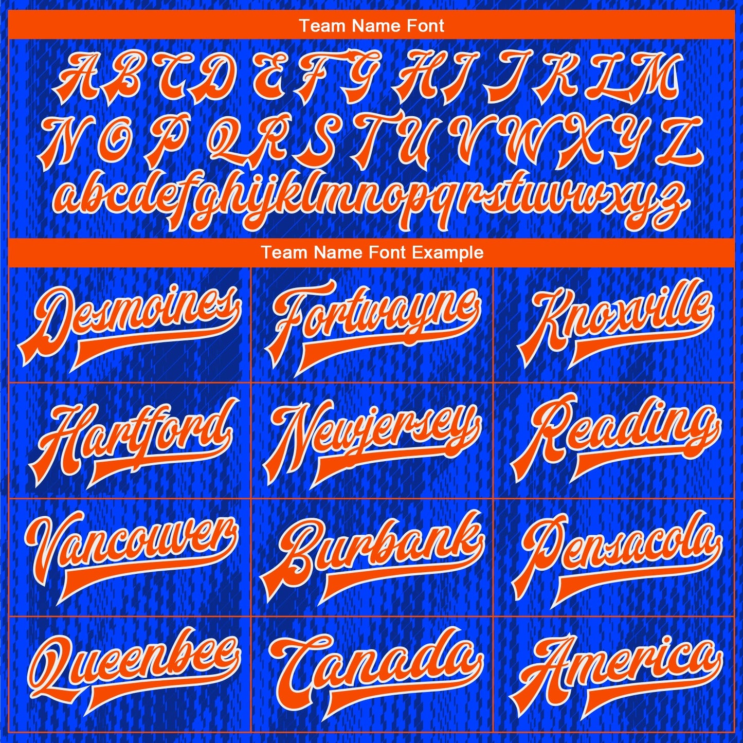 Custom Royal Orange-Navy 3D Pattern Design Bomber Full-Snap Varsity Letterman Jacket view 6