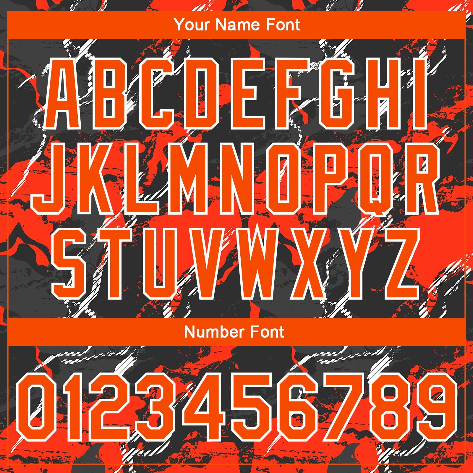 Custom Red Orange-Black 3D Pattern Design Bomber Full-Snap Varsity Letterman Jacket view 7