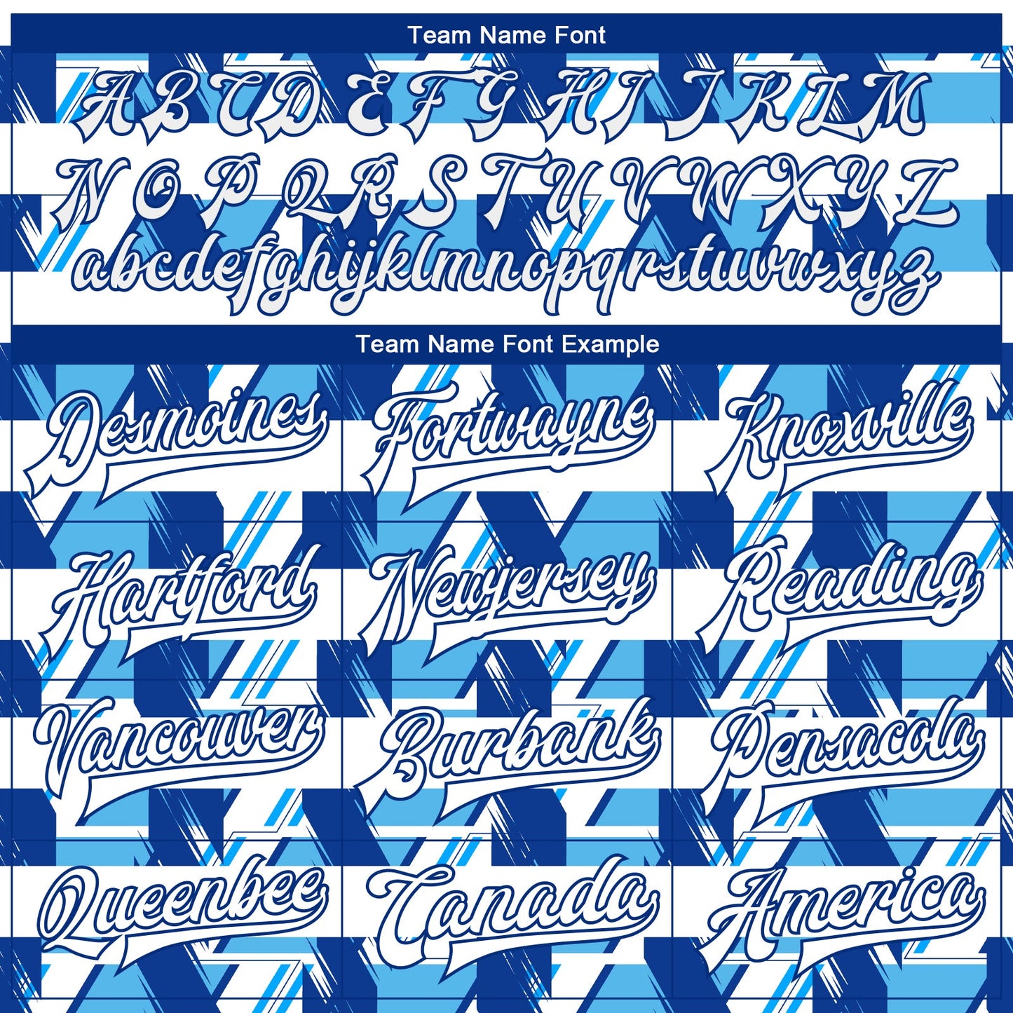 Custom Royal White-Light Blue 3D Pattern Design Bomber Full-Snap Varsity Letterman Jacket view 6
