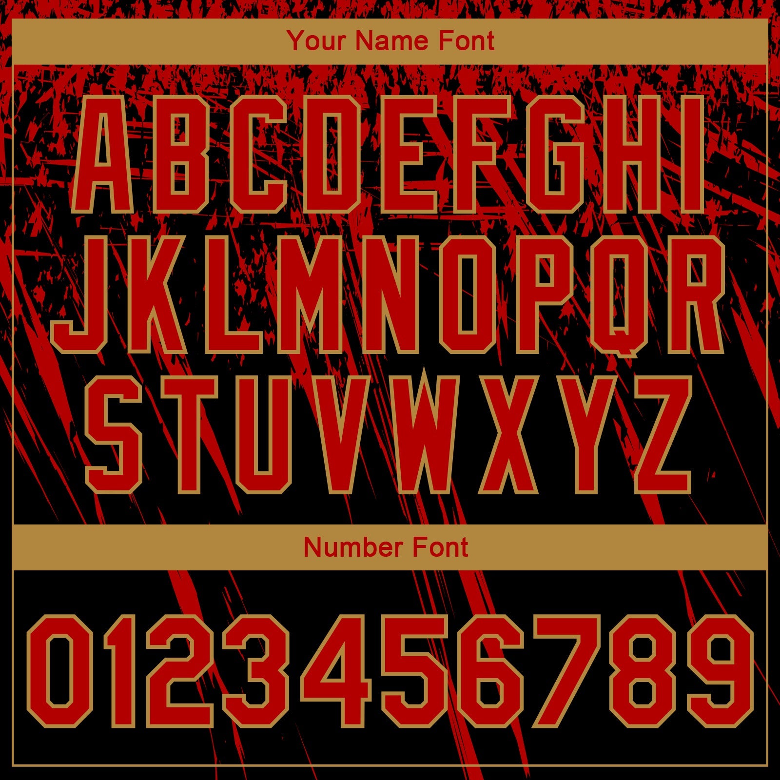 Custom Black Red-Old Gold 3D Pattern Design Bomber Full-Snap Varsity Letterman Jacket view 7