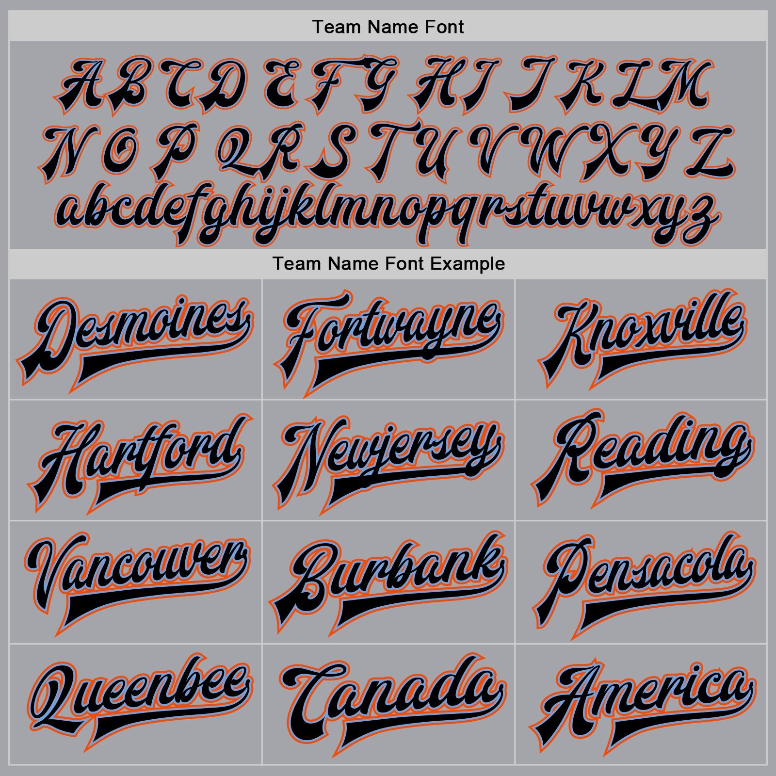 Custom Gray Black Powder Blue-Orange Bomber Full-Snap Varsity Letterman Jacket view 6