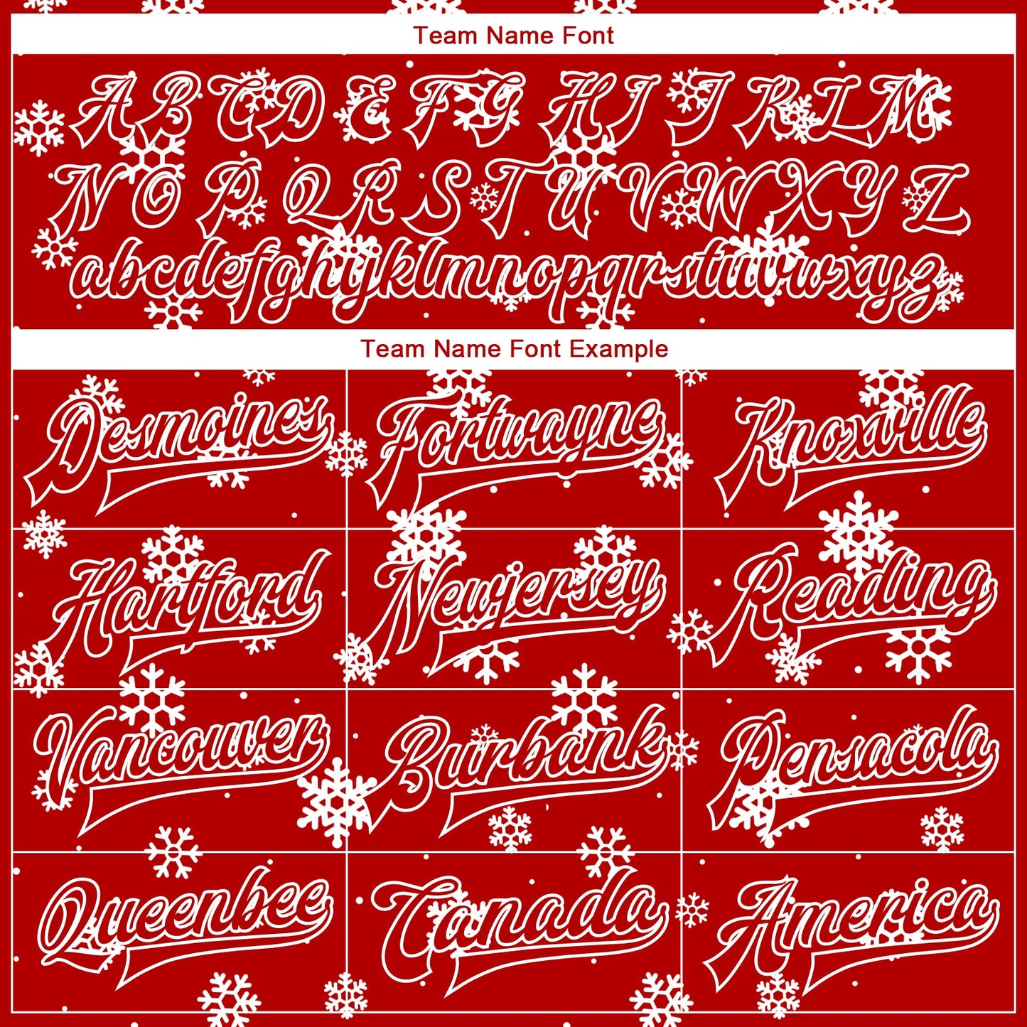 Custom Red White Christmas 3D Bomber Full-Snap Varsity Letterman Jacket view 6