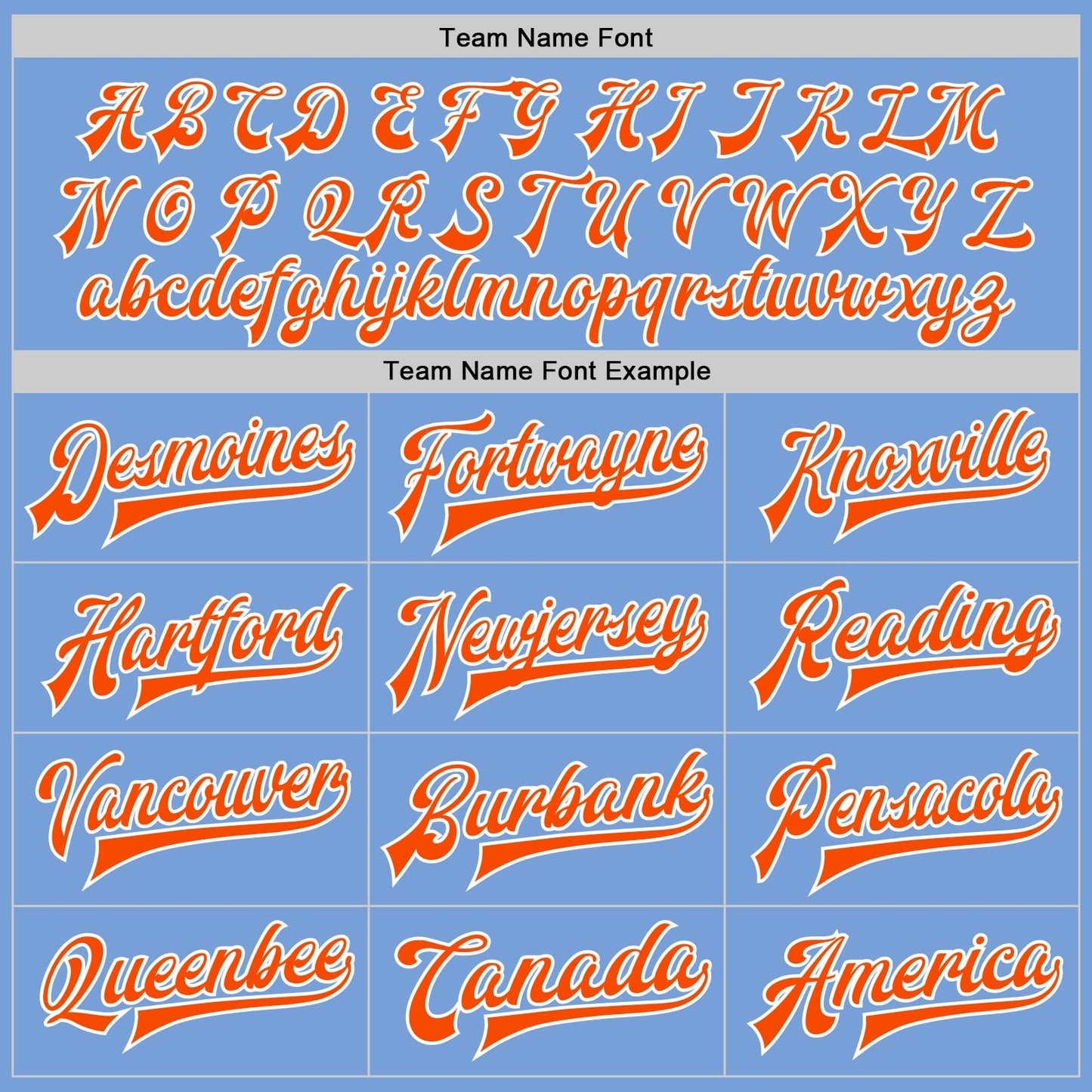Custom Light Blue Orange-White Bomber Full-Snap Varsity Letterman Split Fashion Jacket view 6