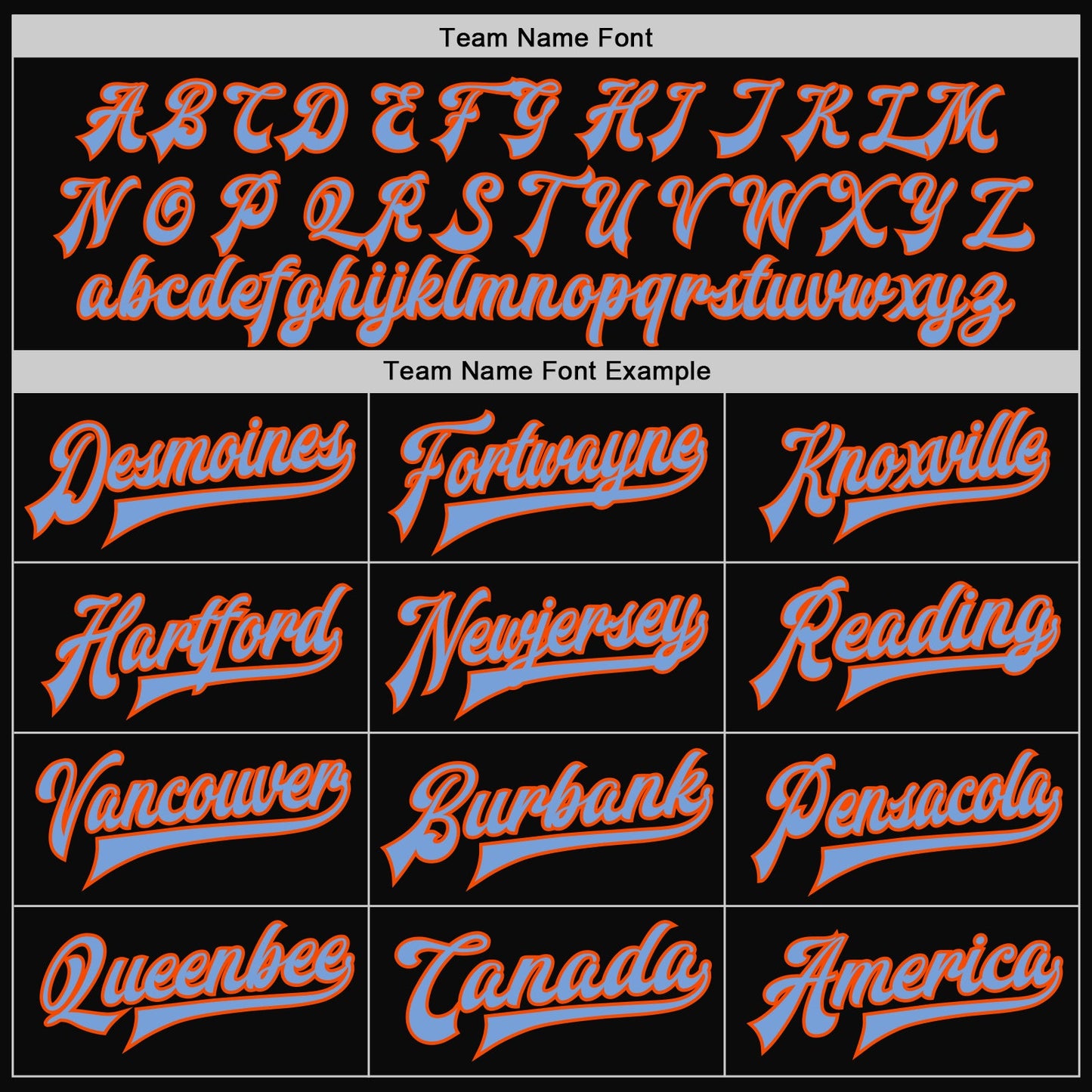 Custom Black Light Blue-Orange Bomber Full-Snap Varsity Letterman Two Tone Jacket view 6